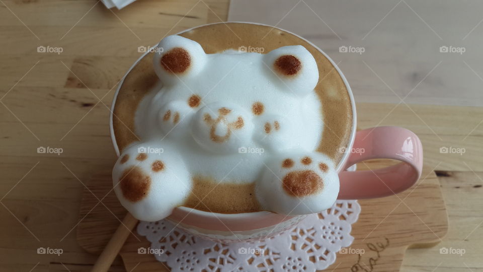 3d latte art