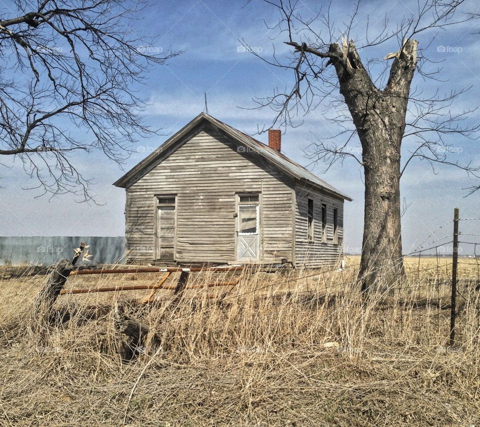 Old one room schoolhouse - Rural Iowa