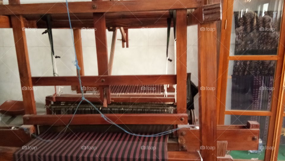 Process of making batik. In Batik Djoempoetan Yogyakarta. Indonesia
