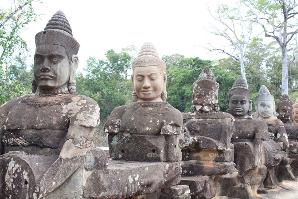Siem reap Angkor wat buddhas
