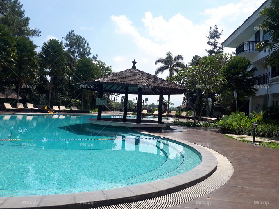 design of swimming pool in sukabumi, indonesia