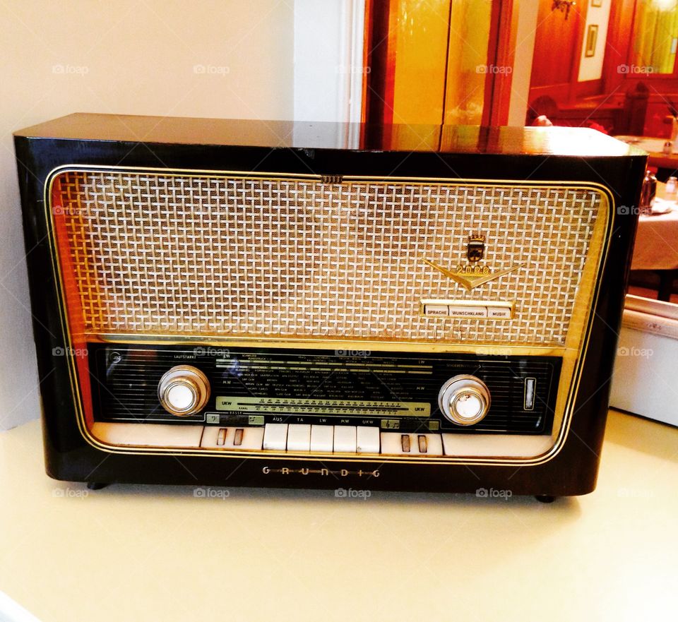 Old retro Radio by Lika Ramati, it’s vintage retro rare and beautiful old standing radio. Nostalgic peace. 