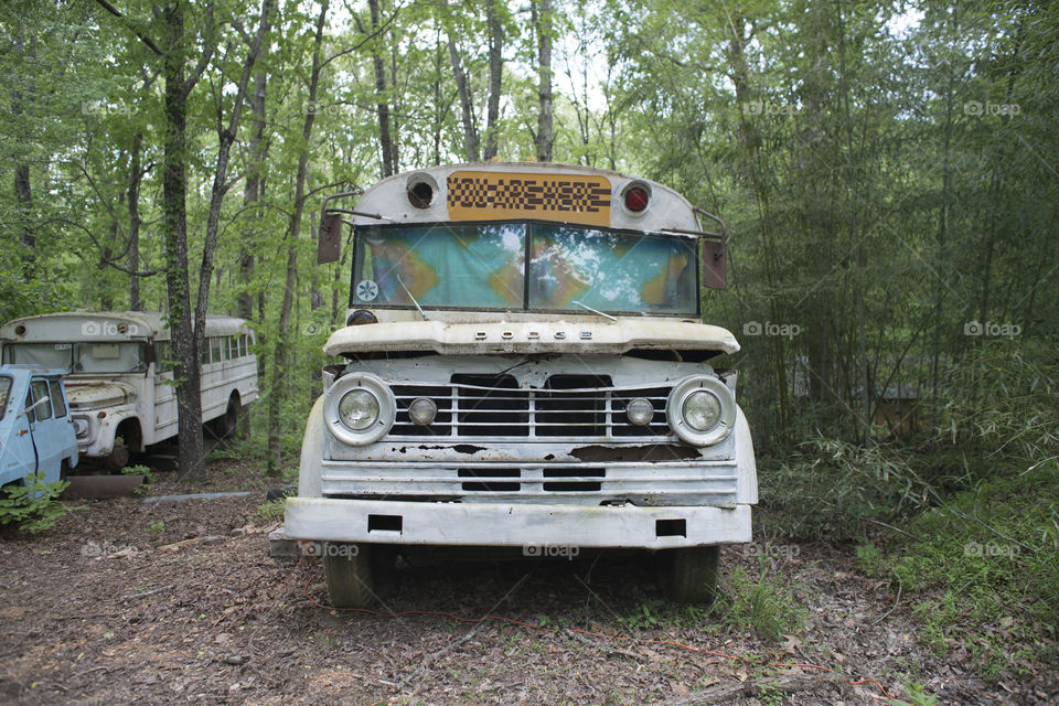 Abandoned bus