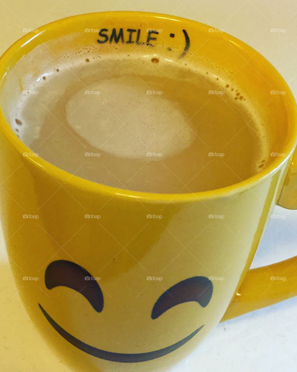 Smiley mug of tea
