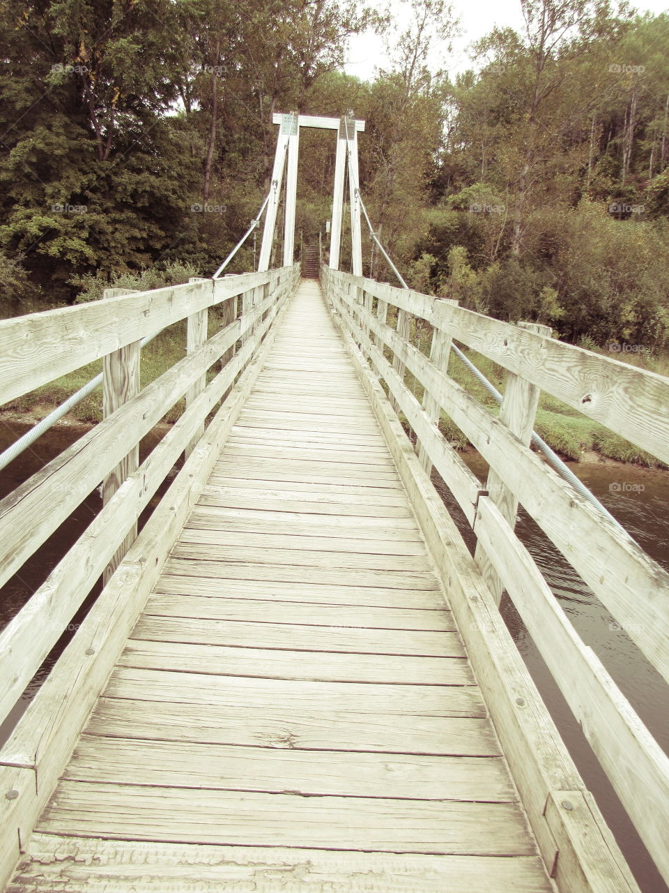 Old wooden bridge 