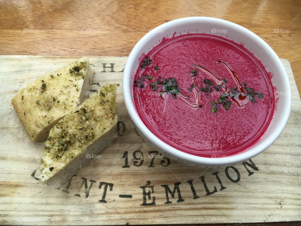 Beetroot soup winter warmer 