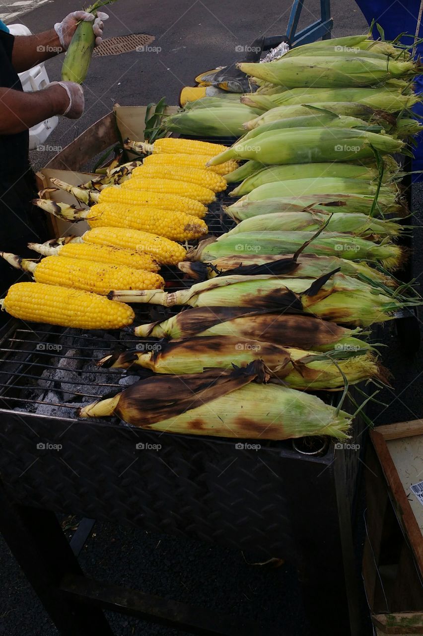 Delicious Street Food Corn on the Cob