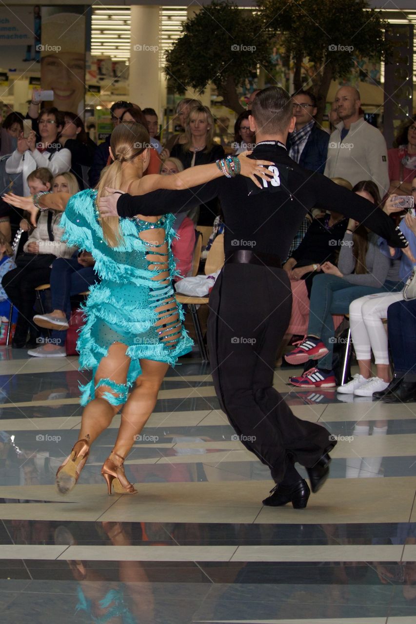 Couple Dancing In A Dance Contest