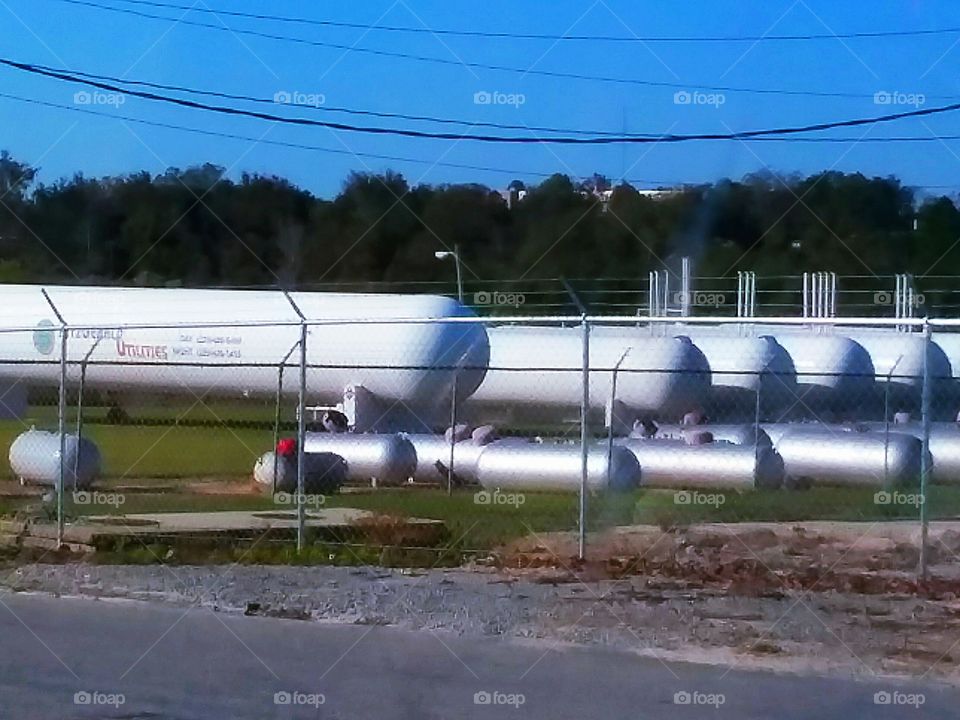 Huge gas tanks