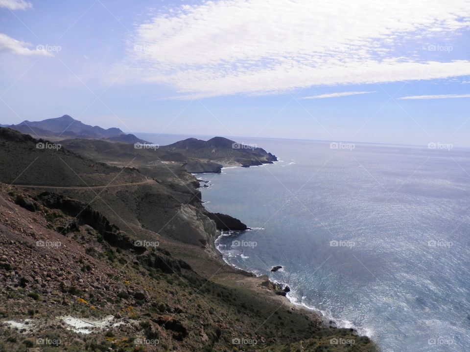 Scenic view of idyllic sea