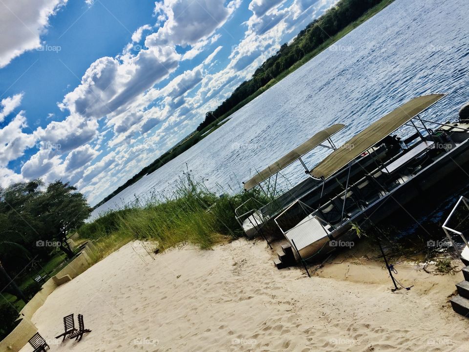 At the riverside, we have little boats for cruising. It is fun especially on hot sunny days.