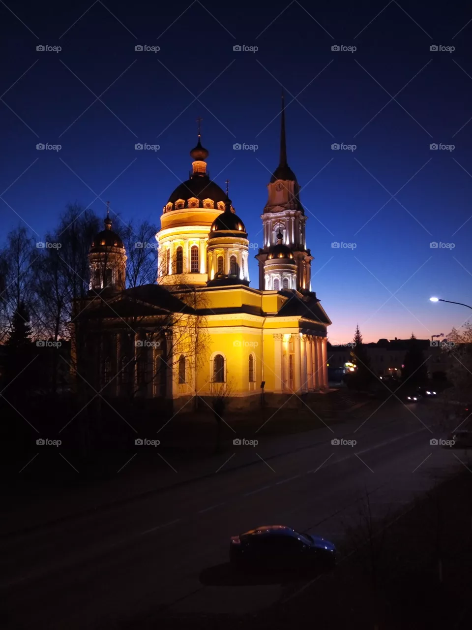 храм.церковь.вечер.закат.