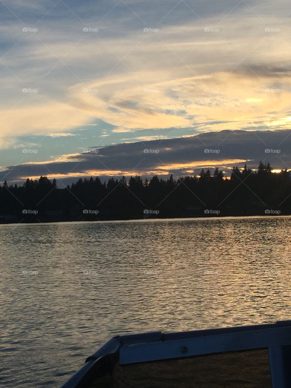 Water, Lake, Landscape, River, Sunset