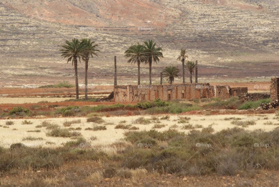 Old building . La oliva , fueteventura 