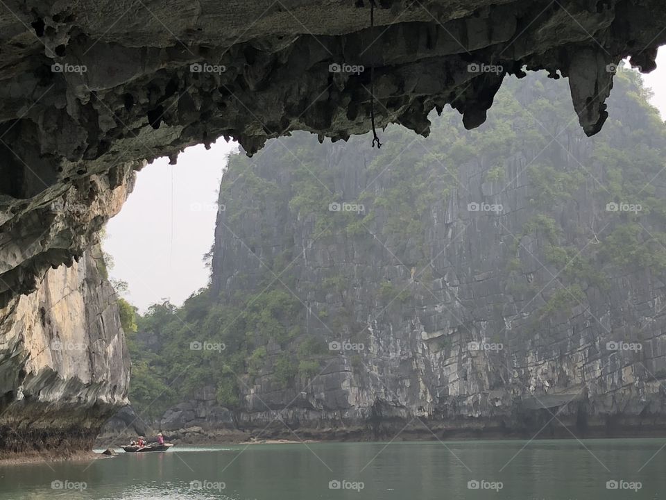 Natural limestone grotto 