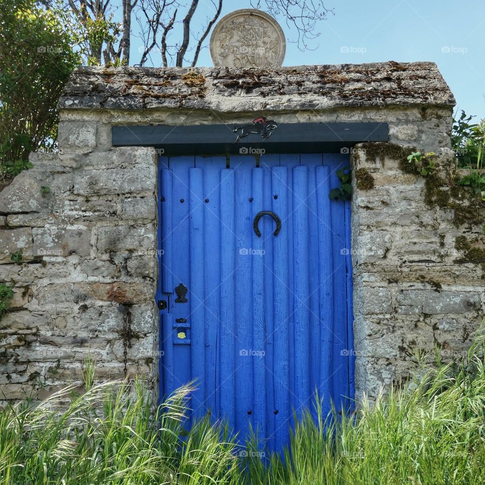 Blue door