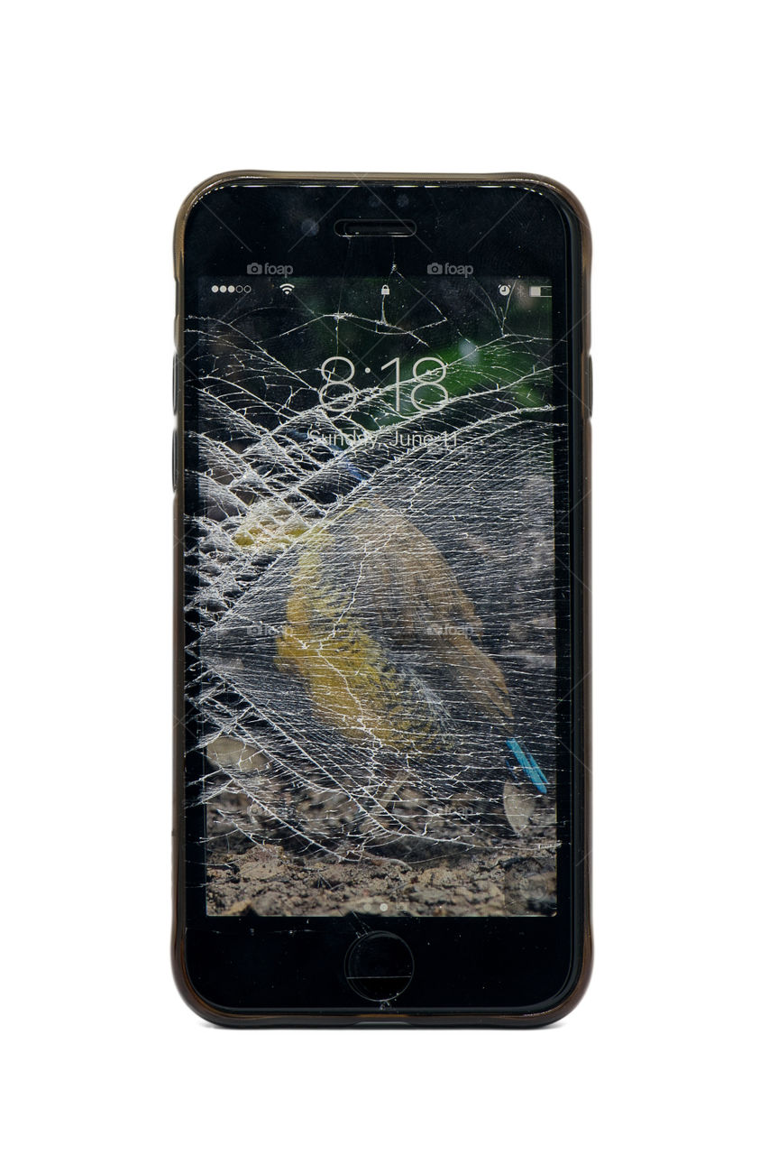 Cell Phone Screen Shattered