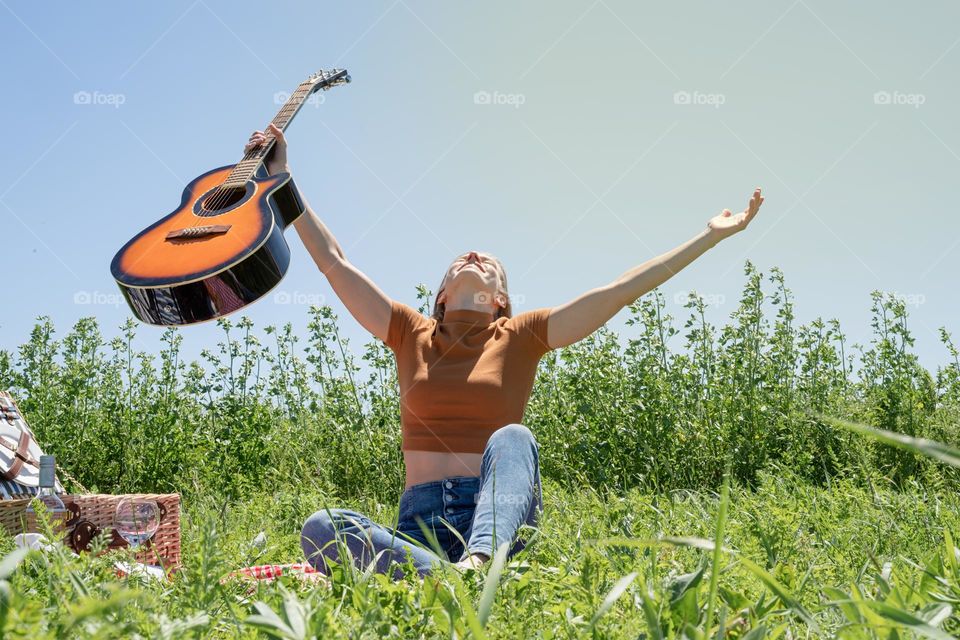 playing musical instrument