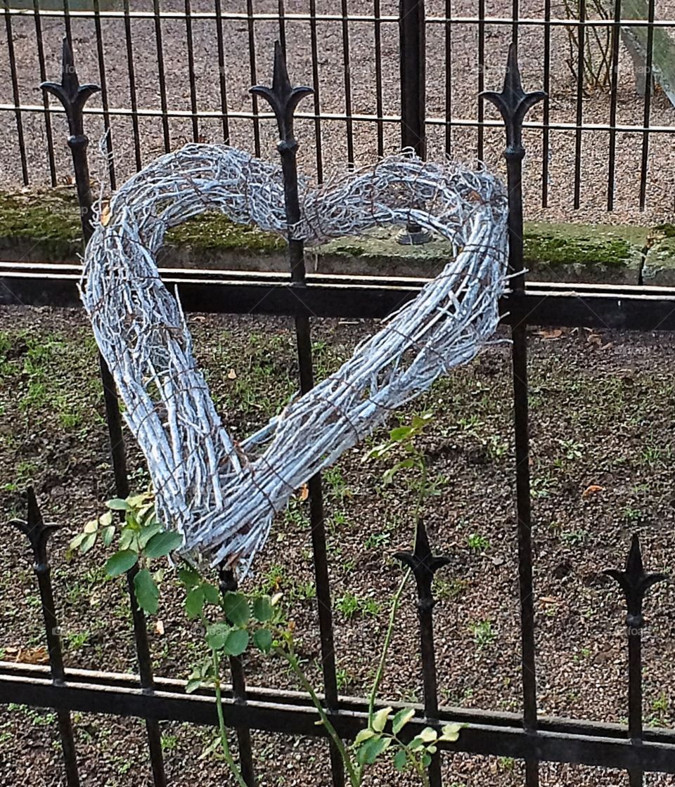 Barbed wire heart