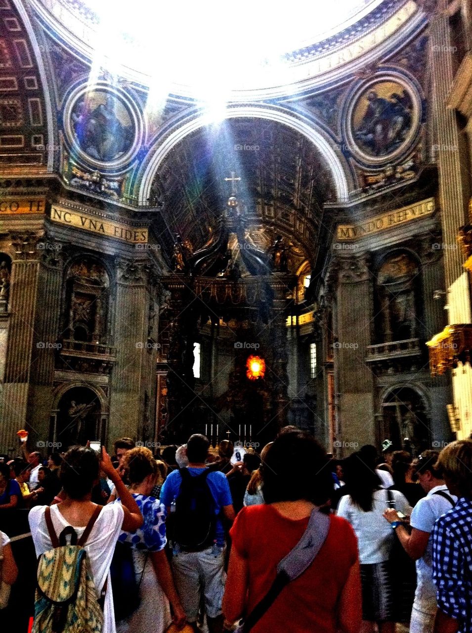 Inside the dome