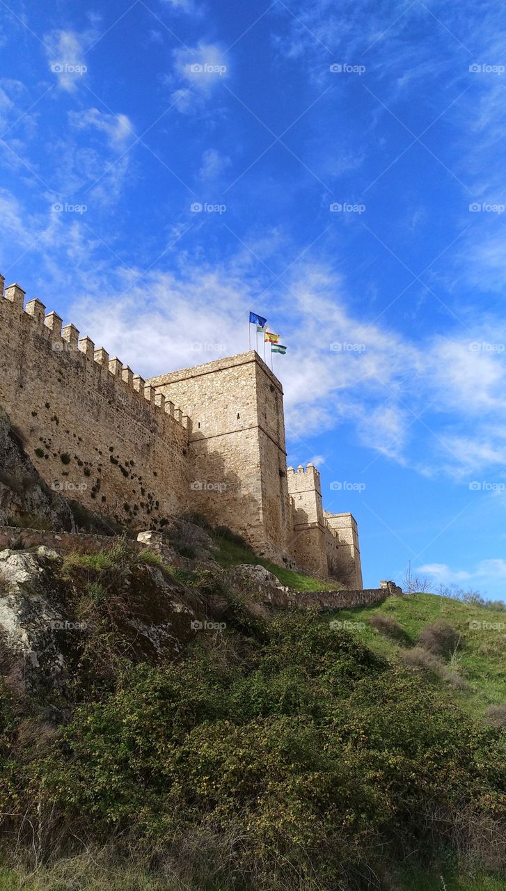 Castle and blue sky