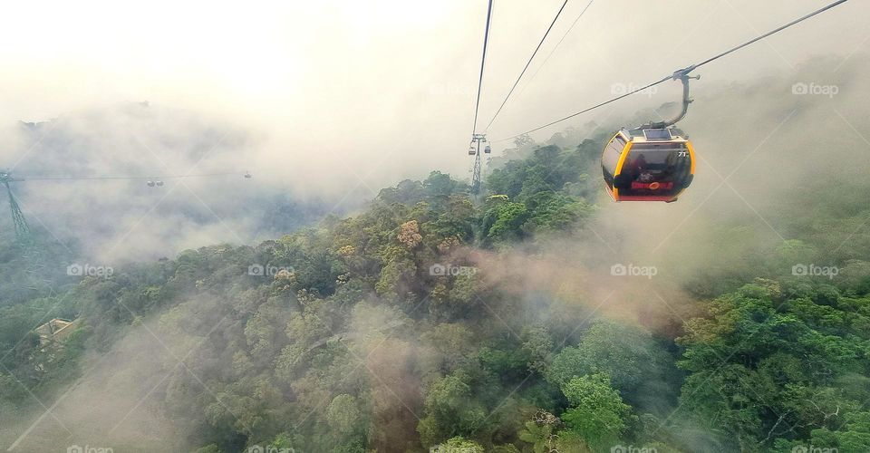 Banana Hills Cable Car, Da Nang, Vietnam,