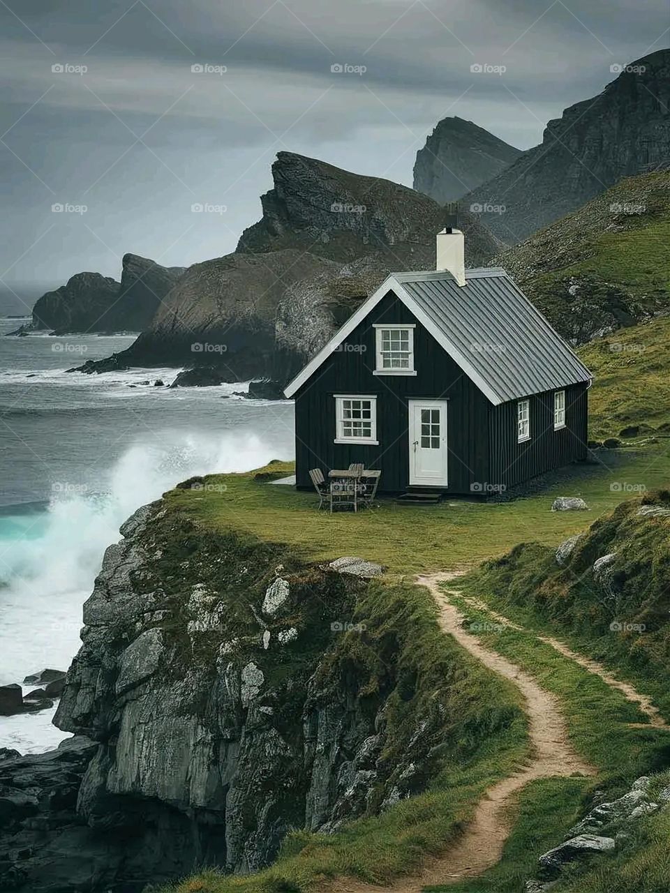 Glory be to God, the magnificent and picturesque view and the natural green trees are a view that is nothing more wonderful than it