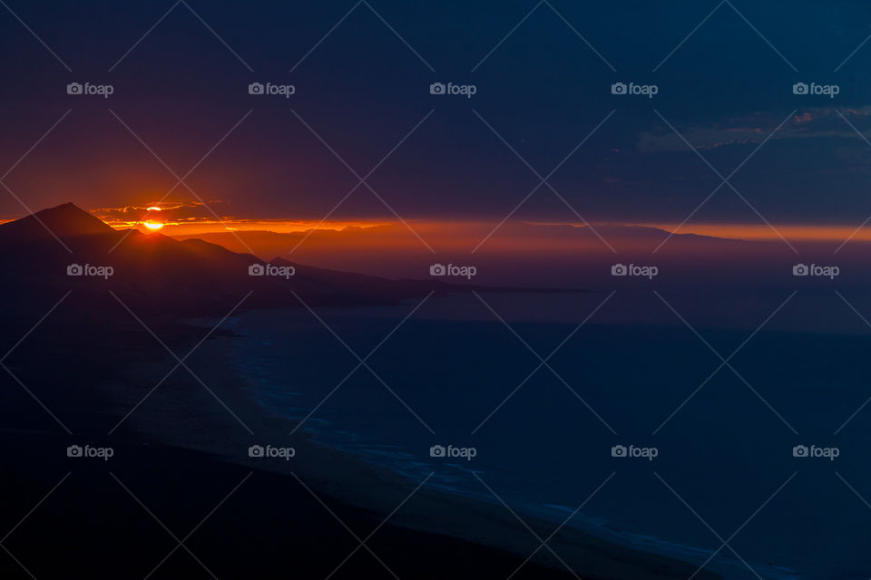 Sunset on Cofete Beach