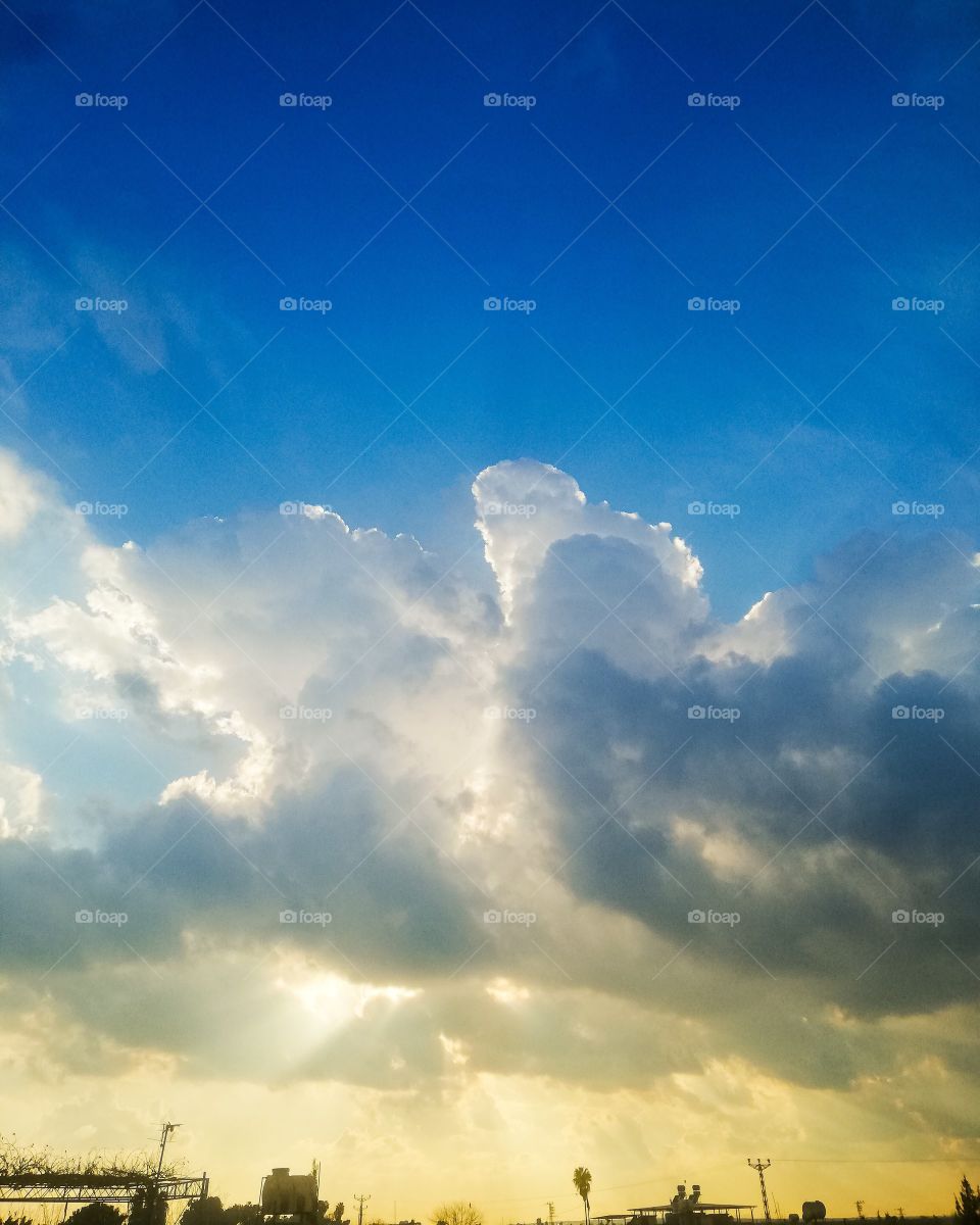 Awesome Big Rain clouds