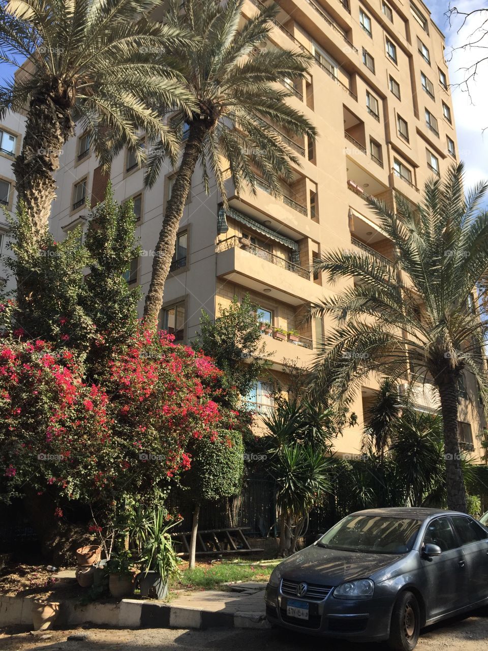 Maadi apartment block Cairo Egypt 