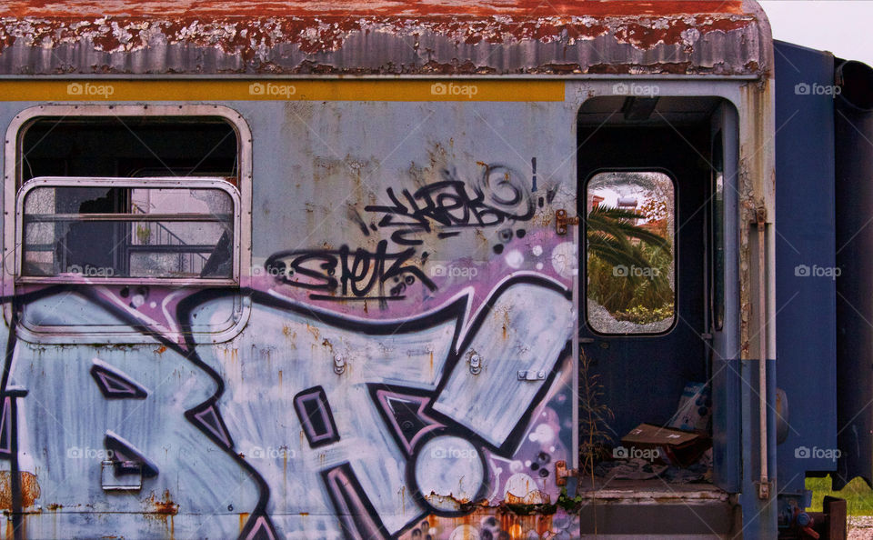 Train graffiti...