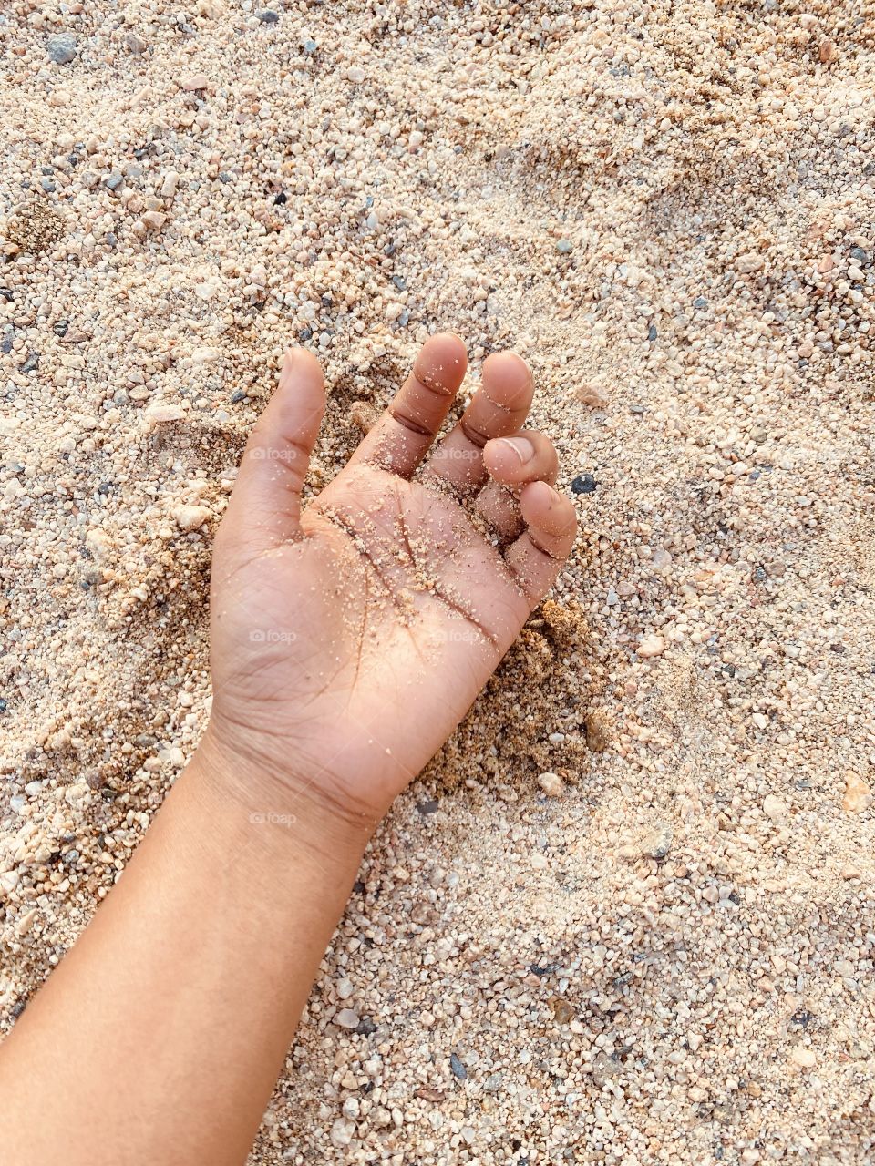 Our first visit when we arrived in our village, my sister's first outing, playing in the soil