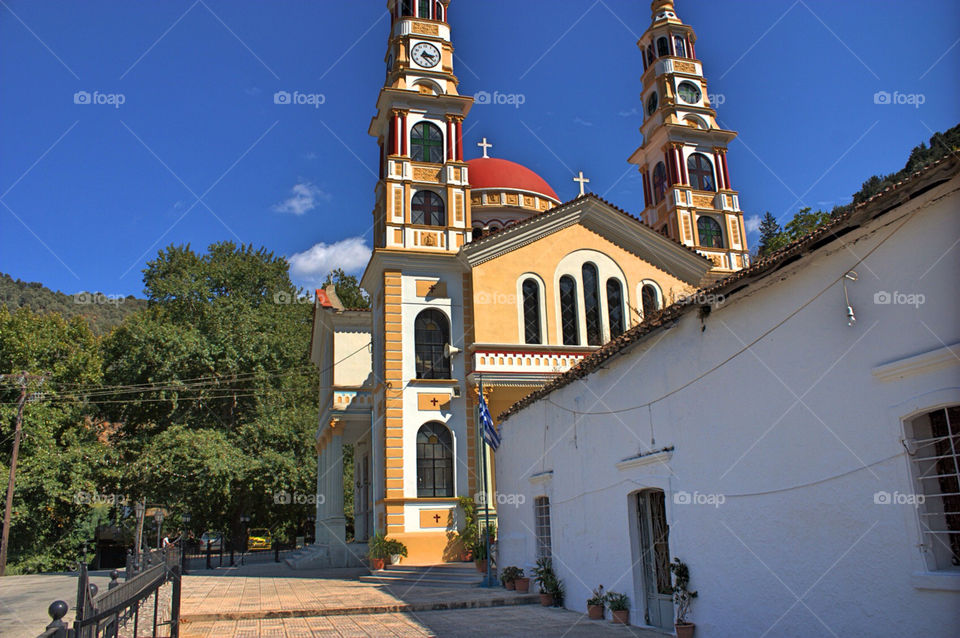 blue summer church beauty by vienesse