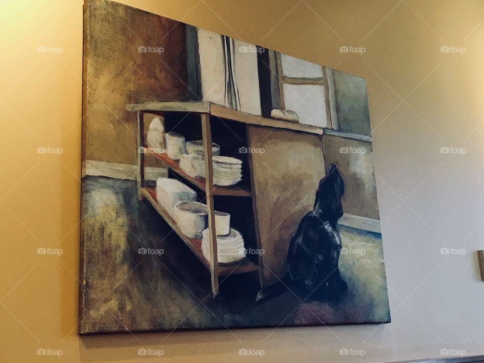 Art on the wall at Panera 