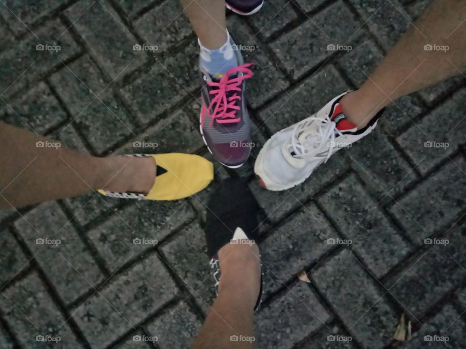 whose shoes are three ?