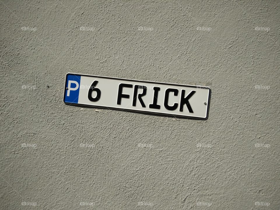 street sign ( Frankfurt, Germany)