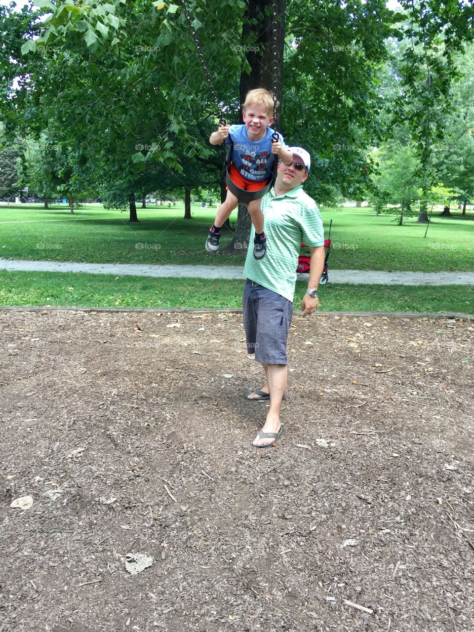 Swinging in the park 