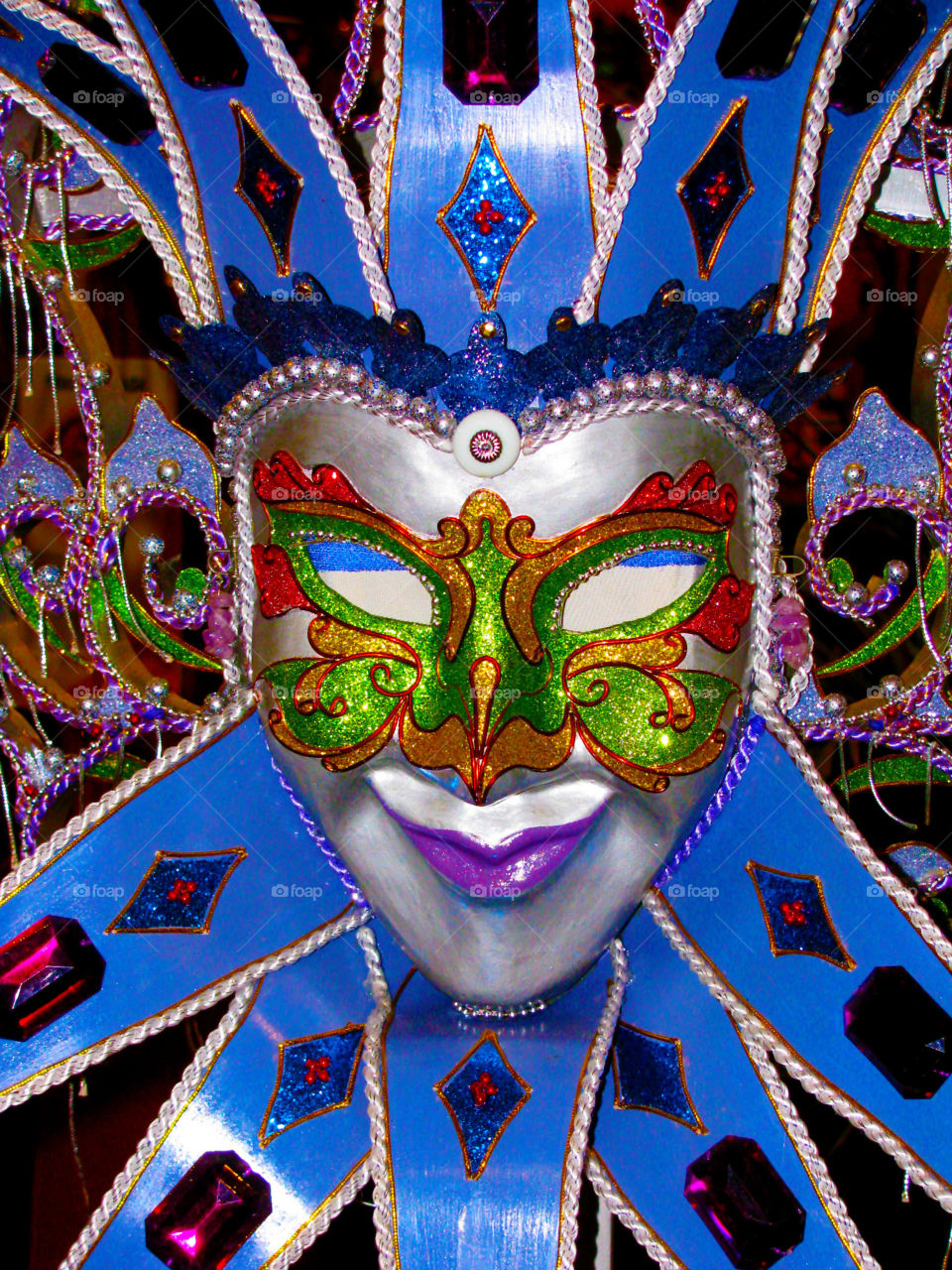A colorful mask
