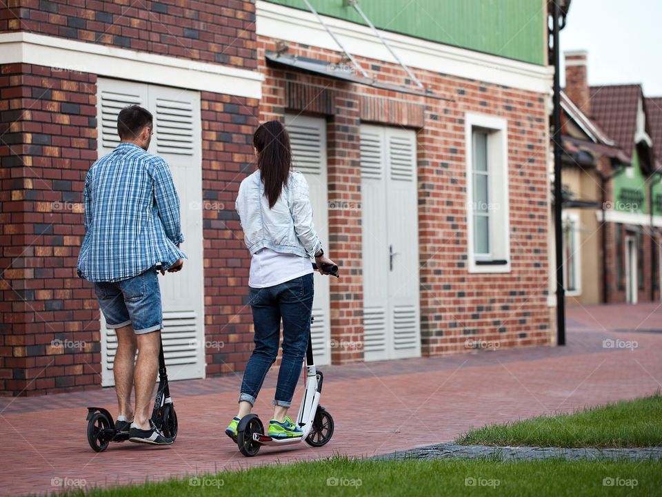 Walking scooters