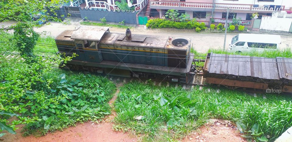 amazing view of travelling train