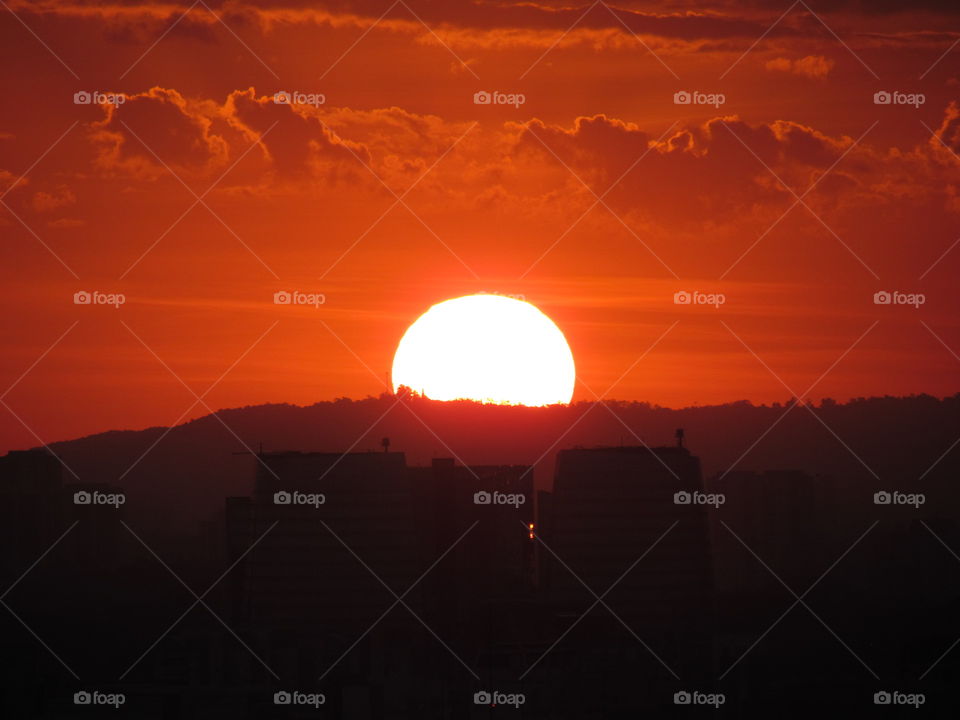 Sunset in São Paulo 