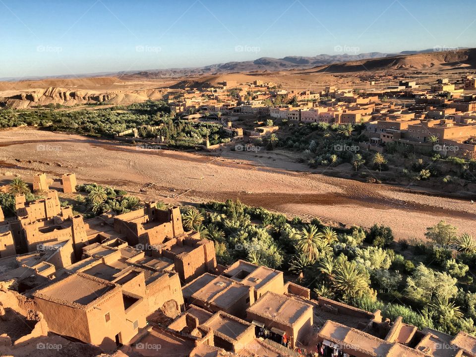 Mud village in Morocco