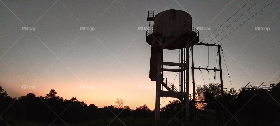 village beautiful evening natural