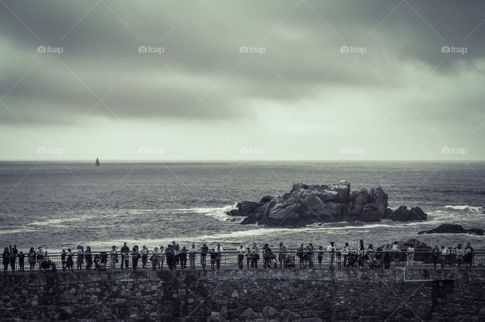 Atlantic ocean, A Coruna, Spain