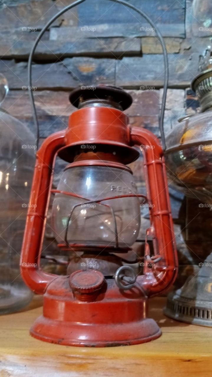 Antique Red Lantern