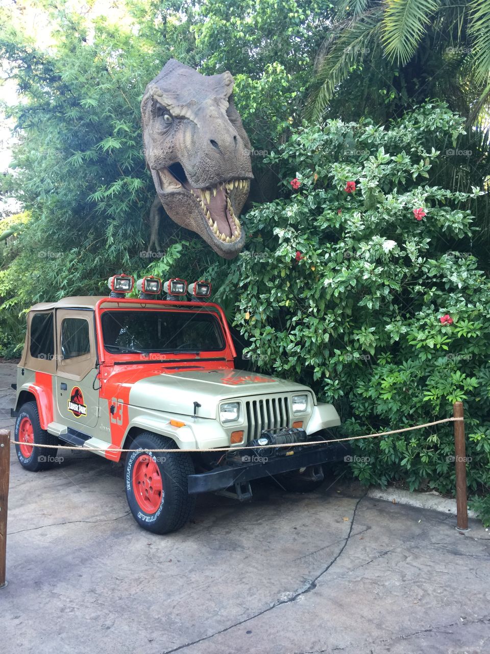 Jurassic Park world at islands of adventure in Orlando 