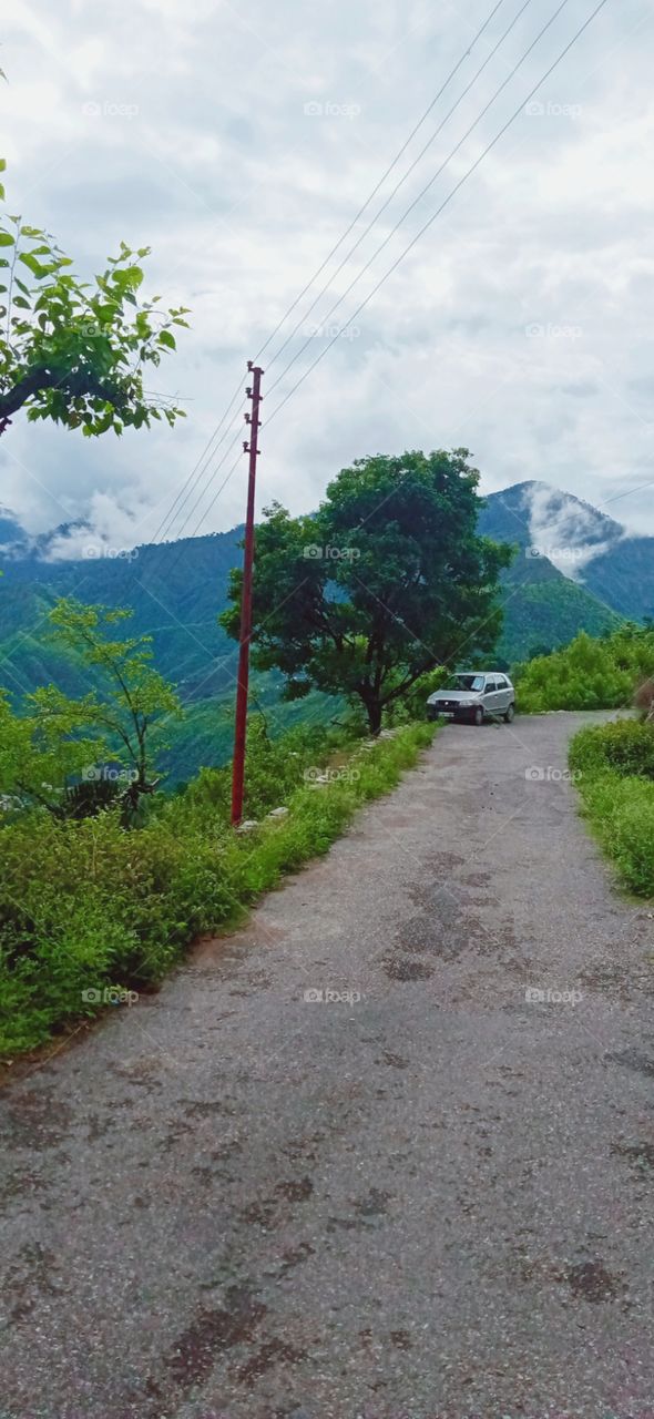 Beautiful Uttrakhand hills in monsoon