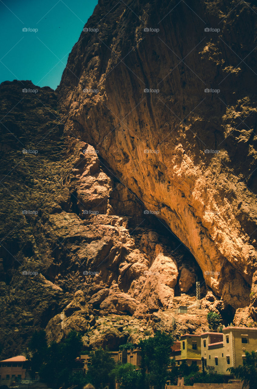 Scenic view of rock formation