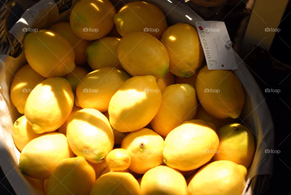 sun lemon basket fruits by el62580000