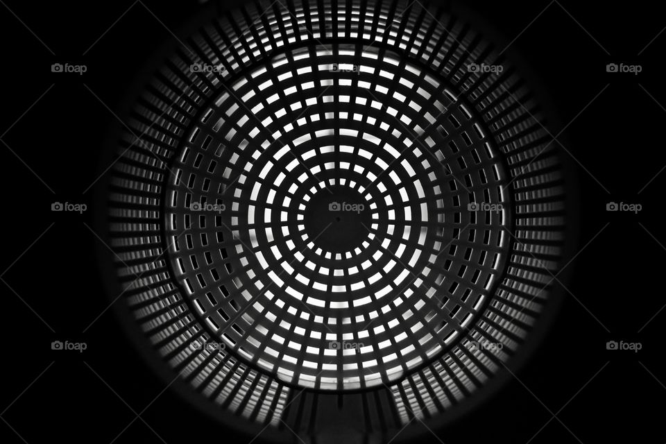 Close up shots of black and white lines you can find in the kitchen.  